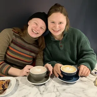 Dave's cappuccinos can't be beat.