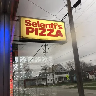 a sign for a restaurant