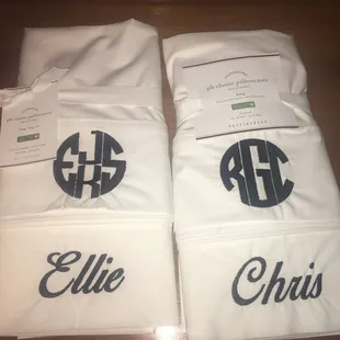 Custom Embroidery on Pillow Cases
