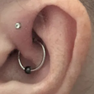 Rook. (My ears have freckles...not hair. Only hair is coming down from my side burns. Wanted to make that clear )