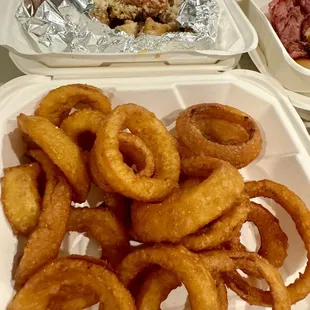The onion rings