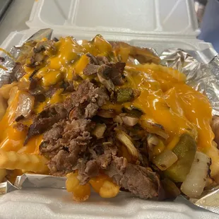 Steak loaded fry.