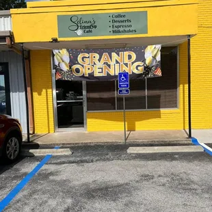 the front of the store