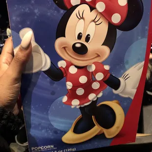 Minnie wine Mickey pop corn!