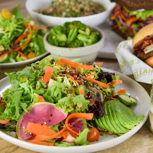 Vegan options offered include: Salads, Sandwiches, Burgers and more!