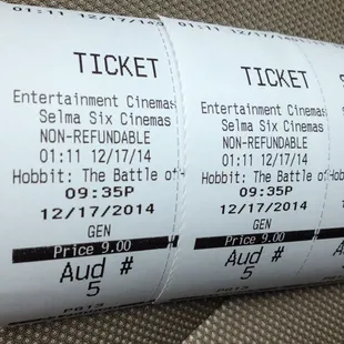 Got my Hobbit tickets for tonight.