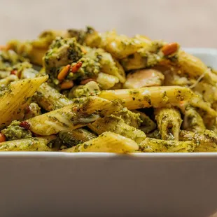 pesto chicken with penne pasta
