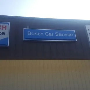 Power ran to all signs at German Auto Repair