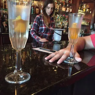 Pink mimosas are divine