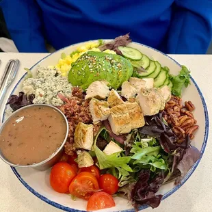 Cobb with grilled chicken- okay but not much lettuce and $24!