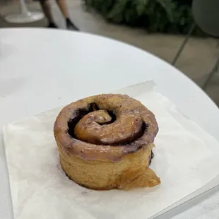 Blueberry cinnamon roll