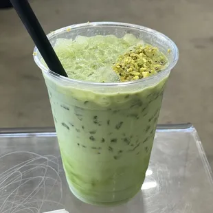 Pistachio Matcha Latte