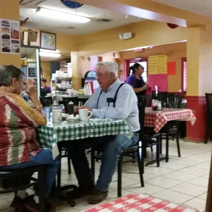 two people sitting at a table