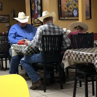 Grandpa, Dad , and baby girl have their Stetsons on. She had Spurs on her custom boots. Welcome to South Texas y'all