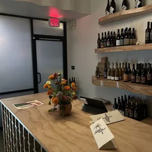 Wine shop inside of semi tropics