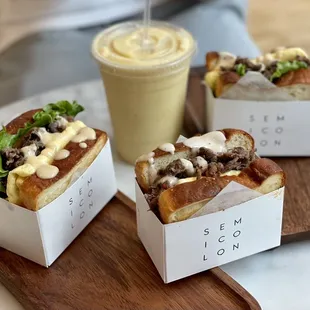 Bulgogi Egg Sandwiches &amp; Mango Banana Smoothie