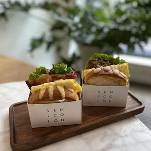 BELT and Bulgogi sandwiches