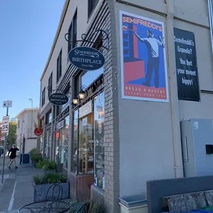 the outside of the building
