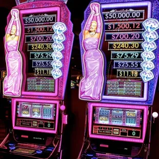 Hot Pink Marilyn Monroe Slot Machine with Diamonds, Gentleman Prefer Blondes, so true!! :), Seminole Hard Rock Resort &amp; Casino