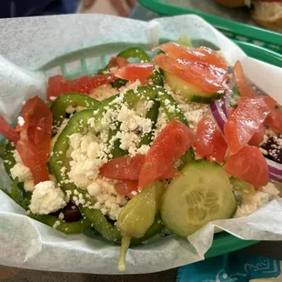Small Greek salad!