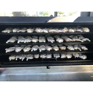 Chicken quarters at VA charity cook