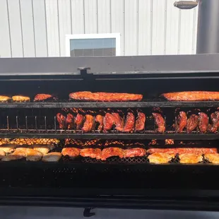 All loaded up for company luncheon