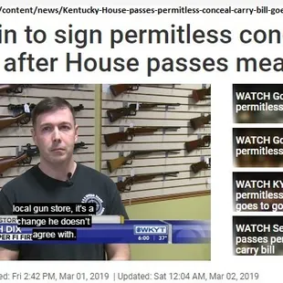Semper Fi owner Seth Dix states in WKYT interview "I'm a believe that owning a firearm is a right, but carrying it concealed is a privilege"
