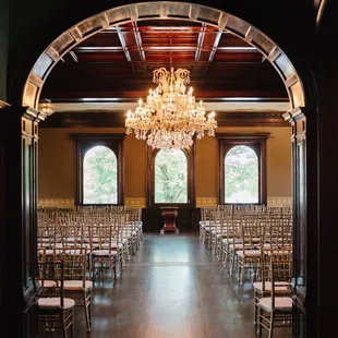 Ceremony space set up Photo by Shane Long Photography