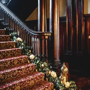 Semple Mansion's Grand Staircase  Photo by Janelle Elise Photography