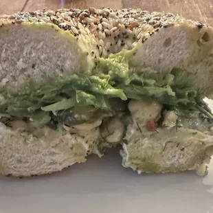 Chickpea Bagel Sandwich