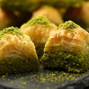 a close up of a pastry