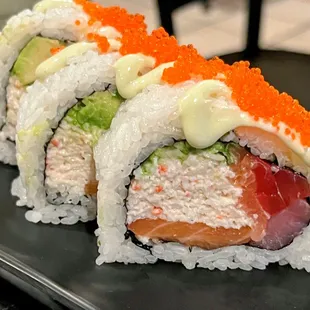 Las Vegas roll. Way to big in diameter. Would be better 1&quot;, longer, and bite sized.