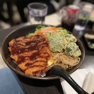 ton-katsu &amp; egg bowl