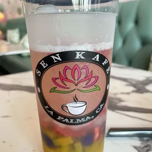 Strawberry refresher was delicious and so pretty