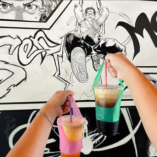 A little bit of Thai touch in Charlotte! All Specailty Drinks come with handles like Thai Street vendors.