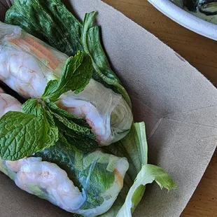 Summer rolls with shrimp