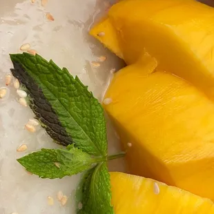 Mango Sticky Rice.  Typical Thai desert.