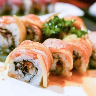 #17 Spicy Spider and Salmon Roll