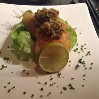 Diver Scallop with Kataifi Oriental Salsa