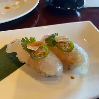 Kanpachi "Garlic Style"