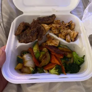 Bland meat no flavor.