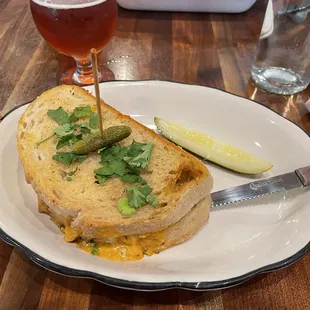 Chicken Tikka Masala Grilled Cheese