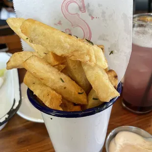 Duck fat fries
