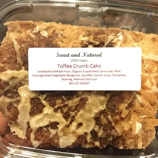 Packaged vegan dessert. Delicious!