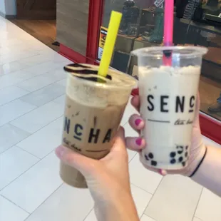 Cheers to the delicious sencha tea bar!