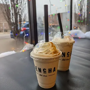 Butterbeer frozen tea and iced tea