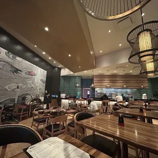 the interior of a restaurant
