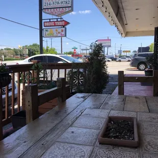 Outside patio