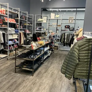 Sweaters, jackets, jewelry, etc