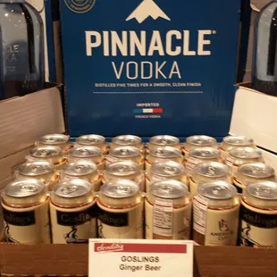 Hmm...put the Rum by the Gosling's for an original Dark 'n' Stormy...